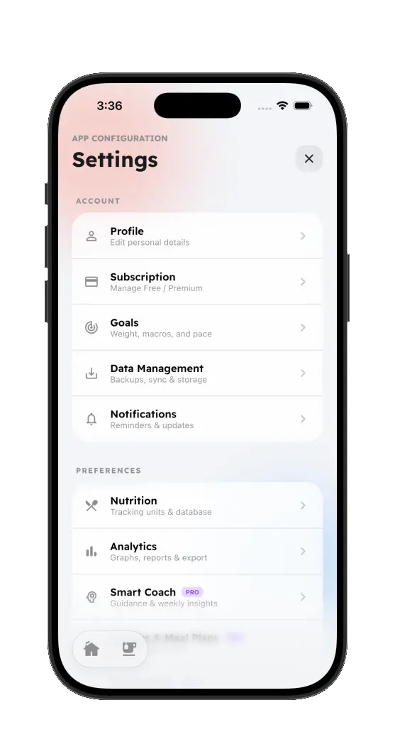 Home Screen Layout